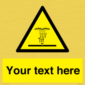 Custom warning geyser water jet